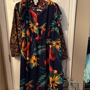 Floral‎ Navy  Dress